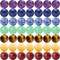 7 Chakra Natural Stone Beads Mixed 100pcs 8mm Round Genuine Real Stone Beading Loose Gemstone Amethyse Color DIY Smooth Beads for Bracelet Necklace Earrings Jewelry Making